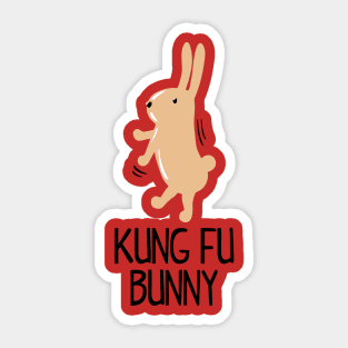 Kung Fu Bunny Sticker